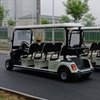 Carro de clube de golfe com pára-brisa levantado carro de caça 6 passageiros